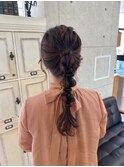 結婚式ヘアセット・お呼ばれヘアセット・ポニーアレンジ