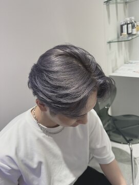 プライズ 成増店(prize) グレーカラーグレージュカラーハイトーンダブルカラーメンズ成増