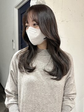 アルコイリスバイドールヘアー(ARCOIRIS by Dollhair) ダークアッシュグレージュヨシンモリ韓国ヘア暗髪艶髪都島