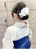 卒業式/袴/ハカマ/着付/ヘアセット/和装/ヘアアレンジ/朝霞