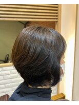 ヘアー グリーン(hair green) 50代ヘアスタイルショート/ショートヘア前髪ありスタイル
