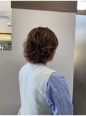 ミディアムウェーブヘアー