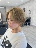 ミルクティーベージュ/ショートスタイル
