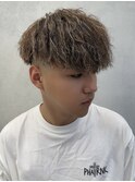 パイルツイスト×ホワイトハイライト