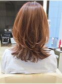 イメチェンミディアムウルフレイヤーボブ30代40代50代田嶋Ｚ