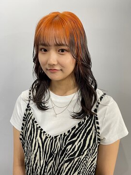 スイ(SUiii) ルーツカラー/オレンジカラー/レイヤーカット【札幌/大通】