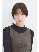 エン クラン バイ ヘッドライト たまプラーザ南口店(en. clan by HEADLIGHT)&nbsp;たまプラーザ/大人ショートヘア/暗髪カラー/透明感カラー/前髪