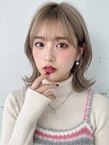 リル 茅ヶ崎(Liru:)&nbsp;くびれヘア/アプリコットオレンジ/ハイライトカラー/茅ヶ崎