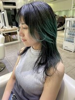 エアー 久留米(AIR)&nbsp;【久留米】 デザインカラー/前髪カット/レイヤーカット