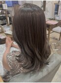 秋カラー 透明感カラー 赤味なしカラー グレージュ【momoka】