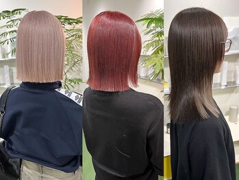 アンクー(Ankh)の写真/【名古屋駅1分】イルミナ/アディクシーカラー等幅広い商材取扱◎通いやすい価格と高技術に注目♪ブリーチ