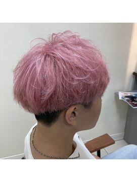 アールモンドヘア新世界 ♯ピンクブロンド♯マッシュスタイル