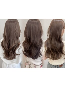 【ブリーチなしでもこの透明感♪】今っぽカラーで垢抜けるトレンド女子ヘア！