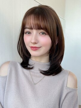 アフロート エル 錦糸町(AFLOAT L) 2wayバングで小顔に見えるフェイスレイヤーで作るくびれヘア