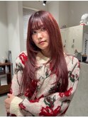 レディースレッドカラー