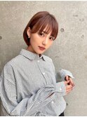 髪質改善/小顔ショートカット/透明感カラー/レイヤー/Aujua
