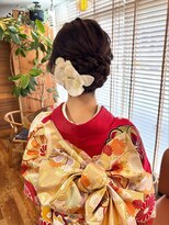 ブライト(bright)&nbsp;ゆるふわシニヨン/振袖着付け/顔合わせ/成人式