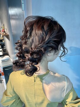 シャルムバイケンジ(Charm.by KENJE) 【もこもこツインアレンジ】結婚式/銀座/ヘアセット/カチモリ