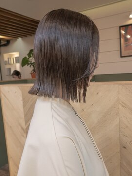 シビバイレボ(CIBI by revo) 地毛風カラー/切りっぱなしボブ[船橋駅/ボブ]