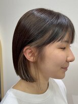 フェイス 石川町 (FACE) インナーカラー、ボブ、ベージュ