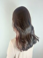 ヘアデザイン アンジェロカフェ(Hair Design Angelo cafe)&nbsp;ピンクブラウンカラー/セミロングスタイル/20代30代40代