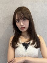ミレバイジェニー (mirae by geny) 大人気!!透明感カラー × レイヤーカット 韓国ヘアA