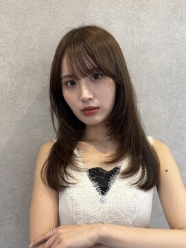 ミレバイジェニー (mirae by geny) 大人気!!透明感カラー × レイヤーカット 韓国ヘアA