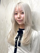 セレーネヘアーレイズ 梅田店(Selene hair Raise)&nbsp;レイヤー＋ホワイトカラー