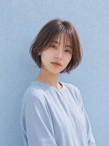 フレイムス ヘアアンドリラックス 大宮東口店(Frames)&nbsp;ショートボブ髪型20代30代40代50代前髪あり前髪なし面長丸顔大宮
