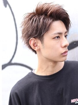 かきあげ前髪横顔爽やかアップバングショート L リップス 渋谷 Lipps のヘアカタログ ホットペッパービューティー