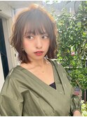 【添田】ひし形ボブにゆるウェーブ 束感 くびれレイヤーボブ