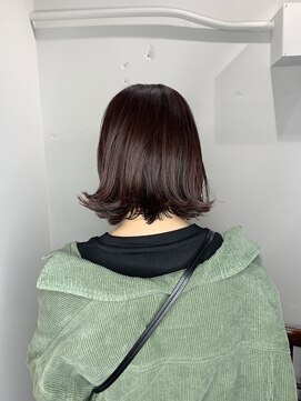 アンダー ガーデン(Under Garden hair&spa) 暖色系カラー外はねボブ