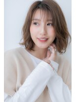 カバーヘア イヴ 戸頭店(COVER HAIR EVE) インナーカラーくせ毛風カール小顔外ハネボブY戸頭20代30代40代