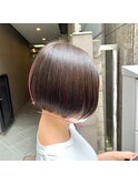朝の手入れ簡単ボブ