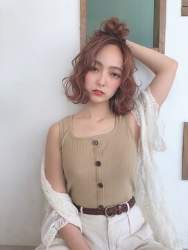 モダンメイド 四条烏丸(modern made) ミディアム20代30代40代カールセミディシアーカラー姫カットボブ