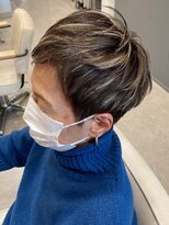 グラッシー センター北店(GLASSI)&nbsp;【脱白髪染めハイライト】スモーキーグレージュ★メルティカラー