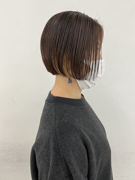 エンドリンク(endlink) インナーカラー×ぱつっとミニボブ