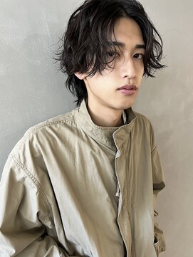 パーク(PARK) 【PARK】メンズアンニュイウルフ×センターパート