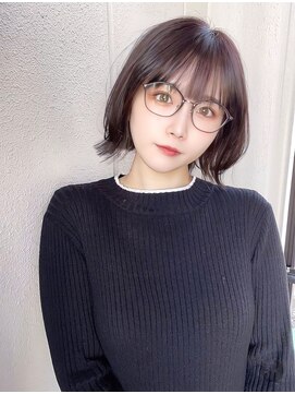 スターズ 船橋(STARS) 大人可愛い20代30代黒髪前下がり小顔ショートボブ