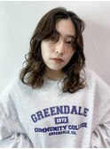 スパイラルカール_グレージュカラーボブウルフ_8988