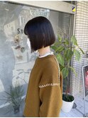切りっぱなしボブ