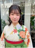 袴・ハーフアップ