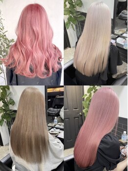 デューヘアー(due hair)の写真/【京都駅徒歩2分】バレイヤージュ/ハイライト/グラデーション/ハイトーンはお任せ♪理想の仕上がりに♪ 