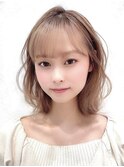 くびれミディココアベージュグレージュカラー透明感20代30代銀座