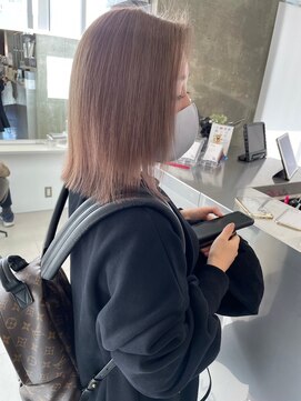 キング 梅田(K!ng) 【梅田】梅田ピンクベージュ梅田ミルクティーカラー