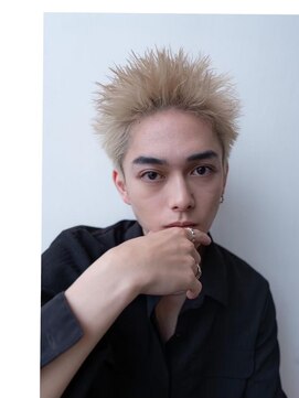 オースティン 流山おおたかの森(AUSTIN) ツイストパーマ七三オールバックマッシュウルフスリークショート