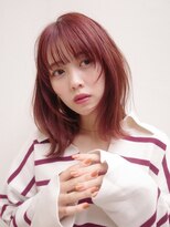 ヨー(Yoh-)&nbsp;【レイヤーカット/中里千尋】ミディアムレイヤー/ウルフ/顔周り