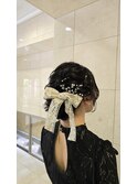 編み込みアップ
