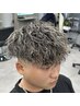 メンズカット＋パーマ＋ハイライトカラー ￥15300