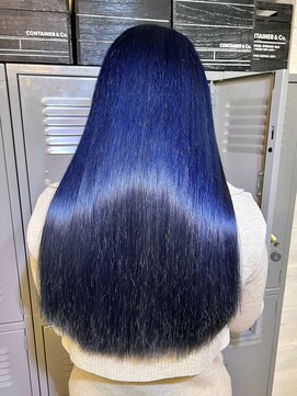 リリー シブヤ(Lilly shibuya) 【Lilly渋谷】#ネイビーブルー#ブリーチ#学割U24#韓国#推し活